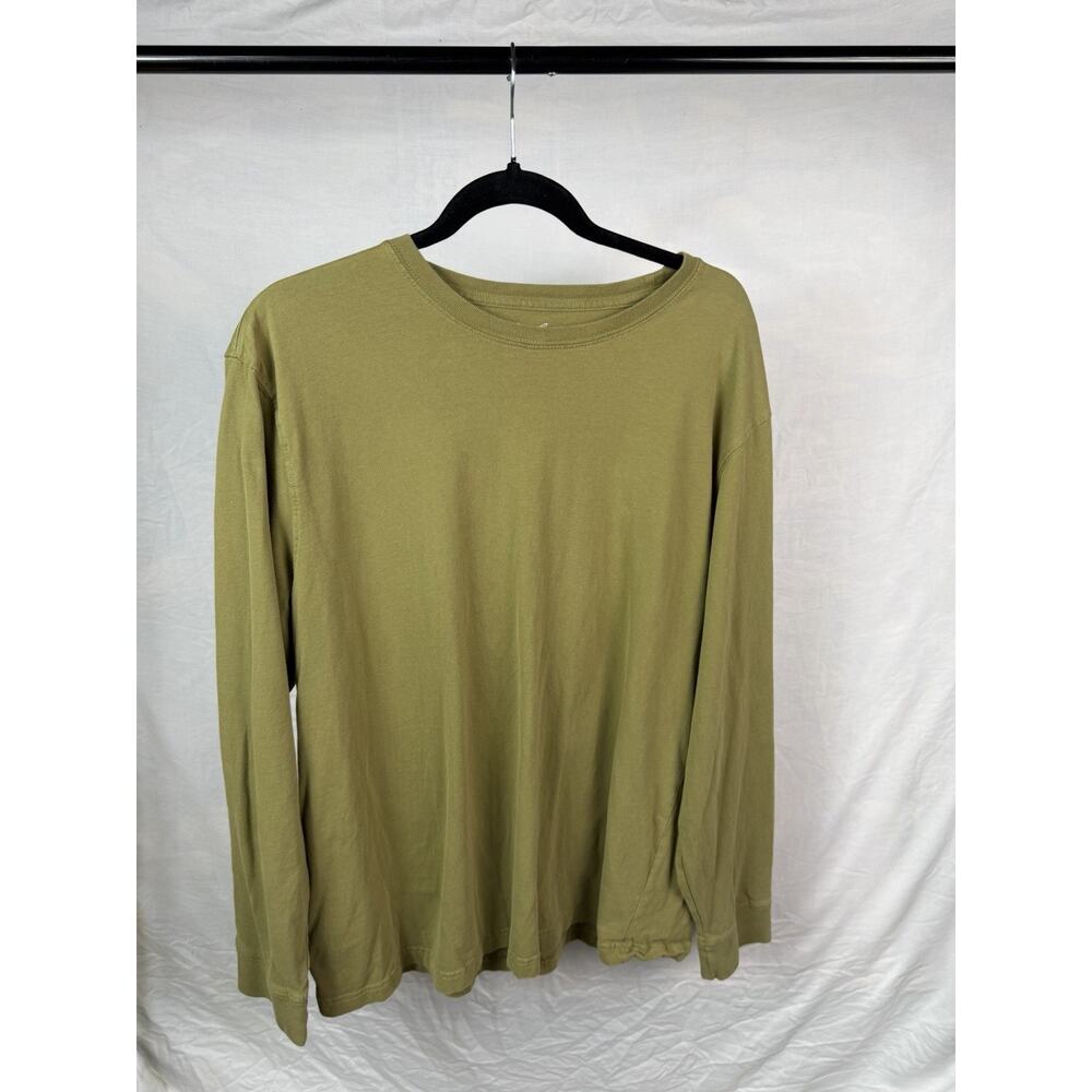 Eddie Bauer Shirt Mens XL Green Long Sleeve T-Shirt